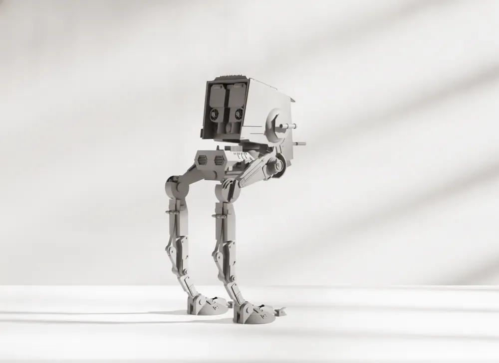 Modelo de caminante AT-ST imperial de Star Wars, vista 3