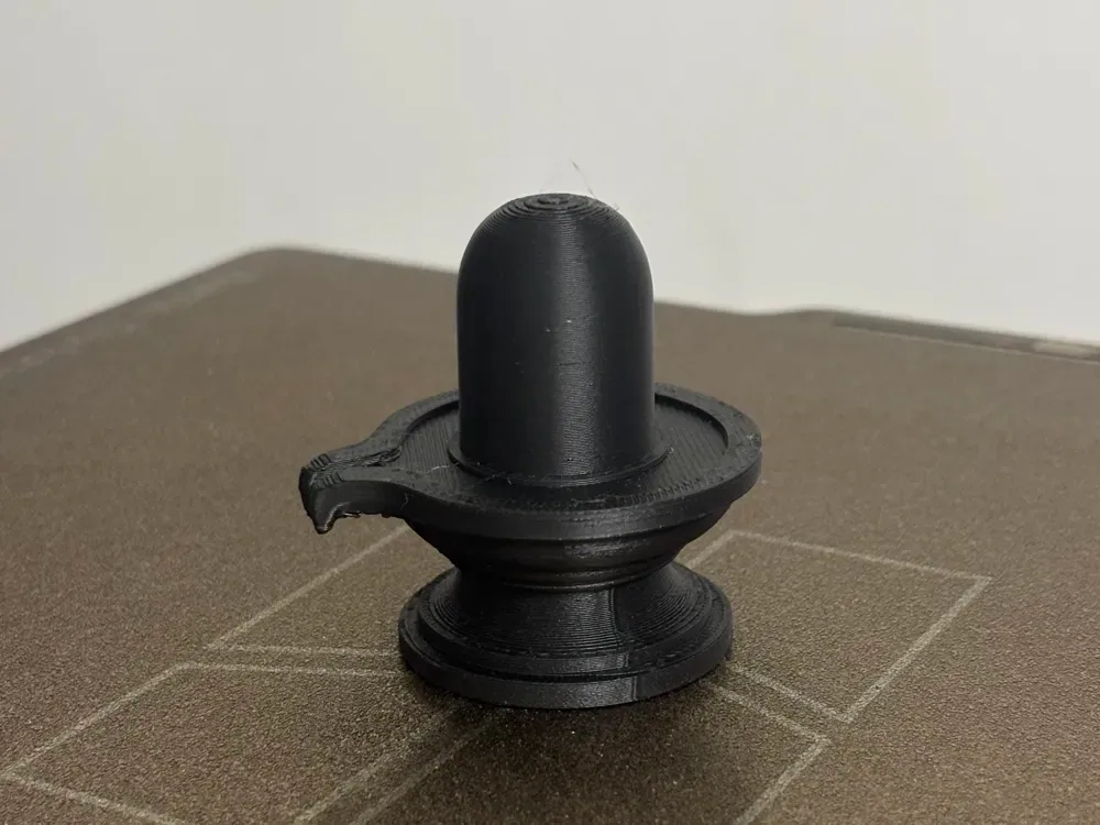 Elegante Shiva Lingam - Ídolo divino hindú, vista 2