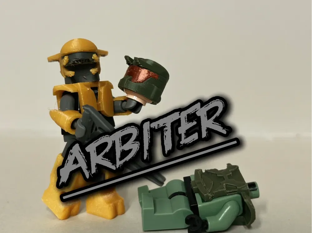 Armadura de árbitro inspirada en halo de ladrillo, vista 1