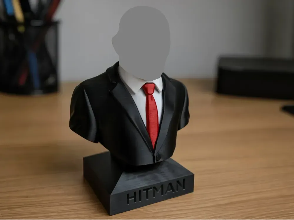 Agente 47 – Busto de Hitman | SIN AMS | MULTIPARTES, vista 1