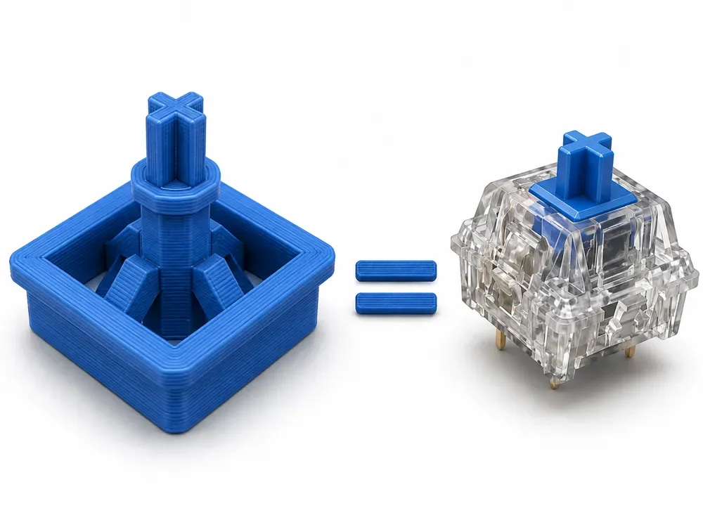 Clicky Clicker impreso en 3D - Imprimir en el lugar, vista 1