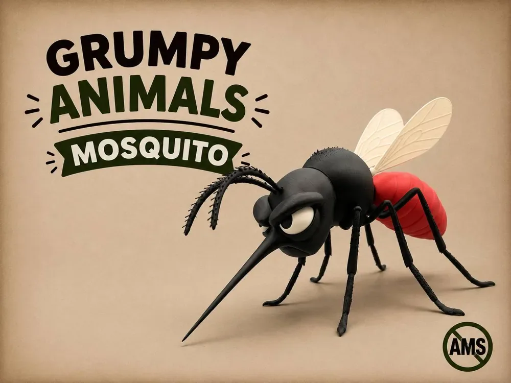 Mosquito gruñón, vista 1