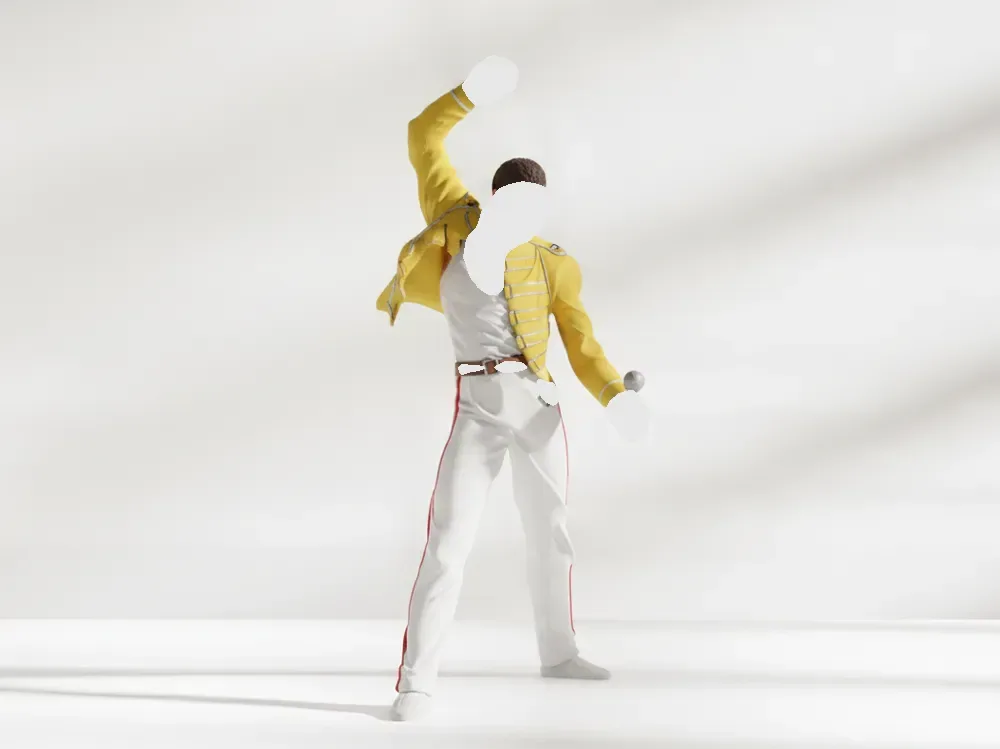 Figura de Freddie Mercury Queen Pose de Live Aid, vista 1