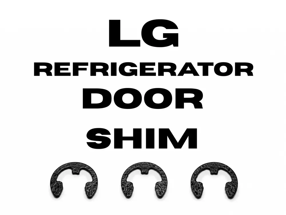 Calza para puerta de refrigerador LG para impresión 3D, vista 1