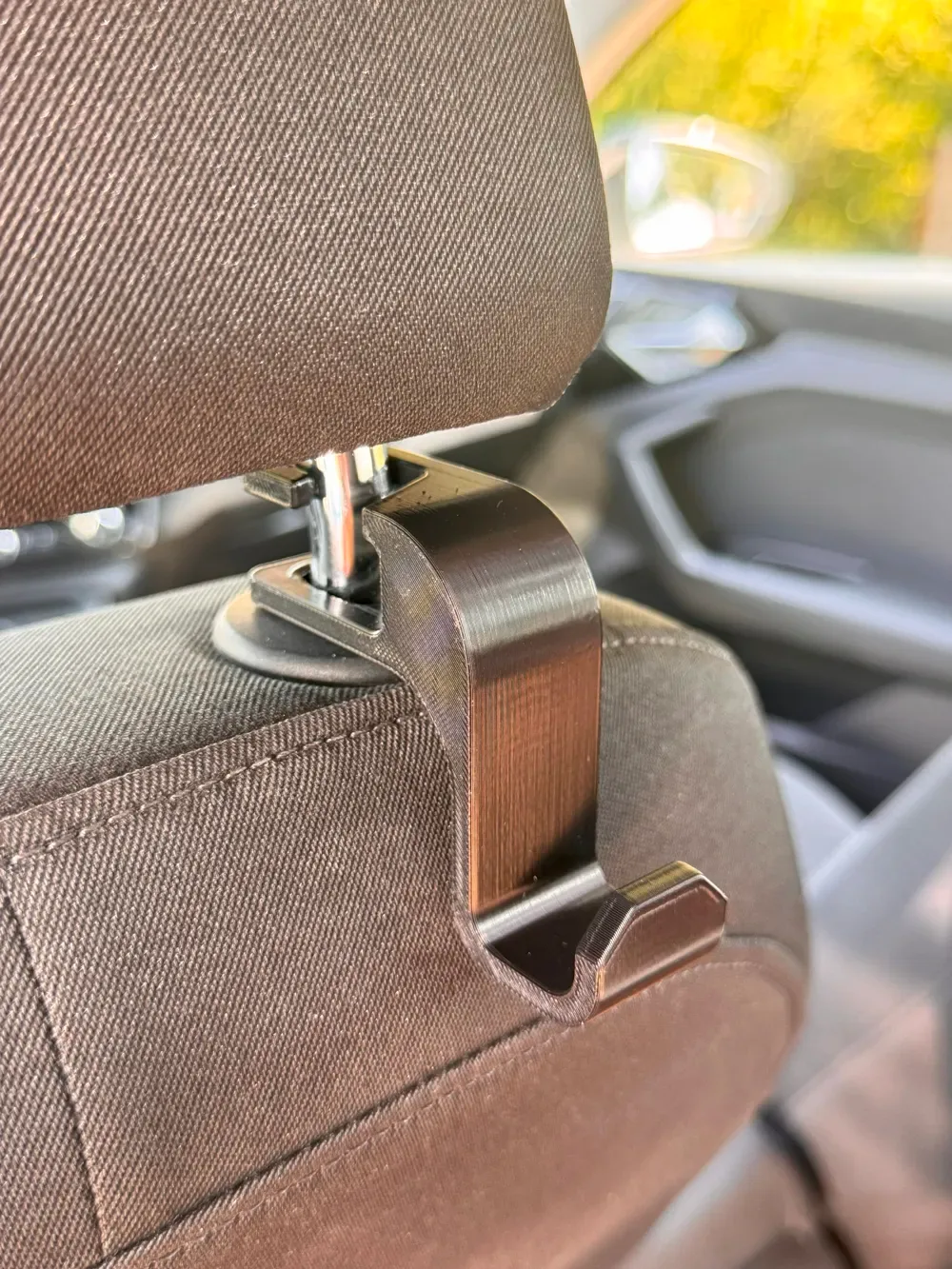 gancho para reposacabezas de coche para impresión 3D, vista 2