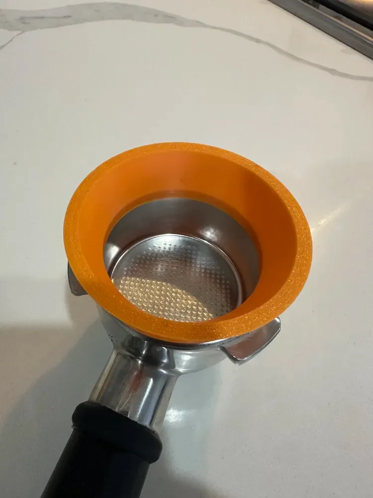 Embudo portafiltro 54mm Breville y otros para impresión 3D, vista 3
