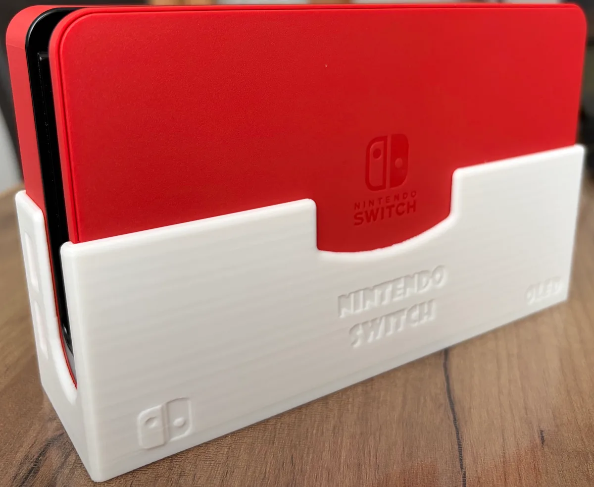 Nintendo Switch OLED · Soporte de pared para impresión 3D, vista 2