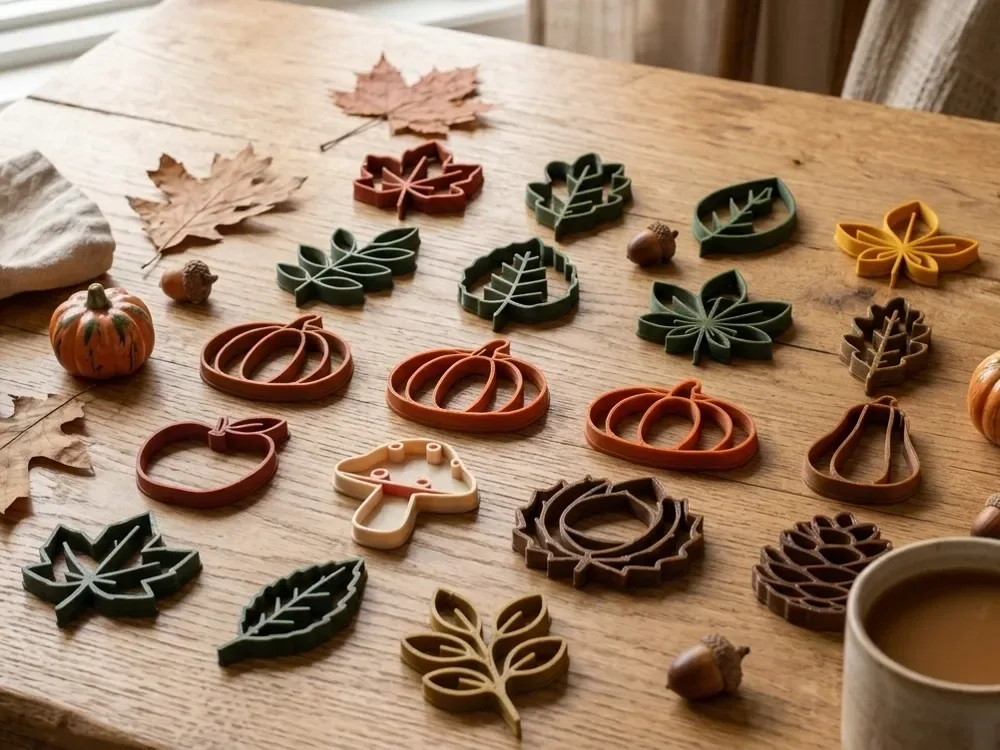 Motivos decorativos otoñales de naturaleza para mesas y hogar., vista 1