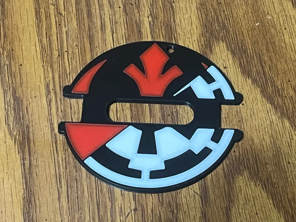 Soporte para corbata de pelo con logotipo de Star Wars Rebel/Imperio, vista 1