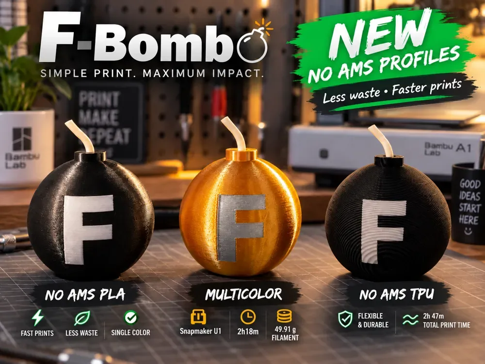 F-Bomb - Juguete de escritorio que se puede soltar, vista 1