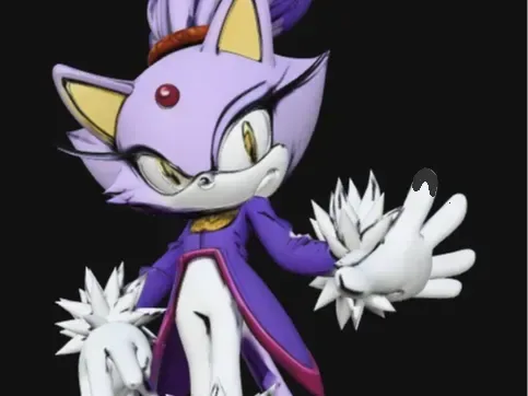 Sonic the Hedgehog - Blaze el gato, vista 1