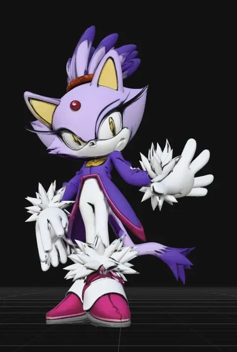 Sonic the Hedgehog - Blaze el gato, vista 2