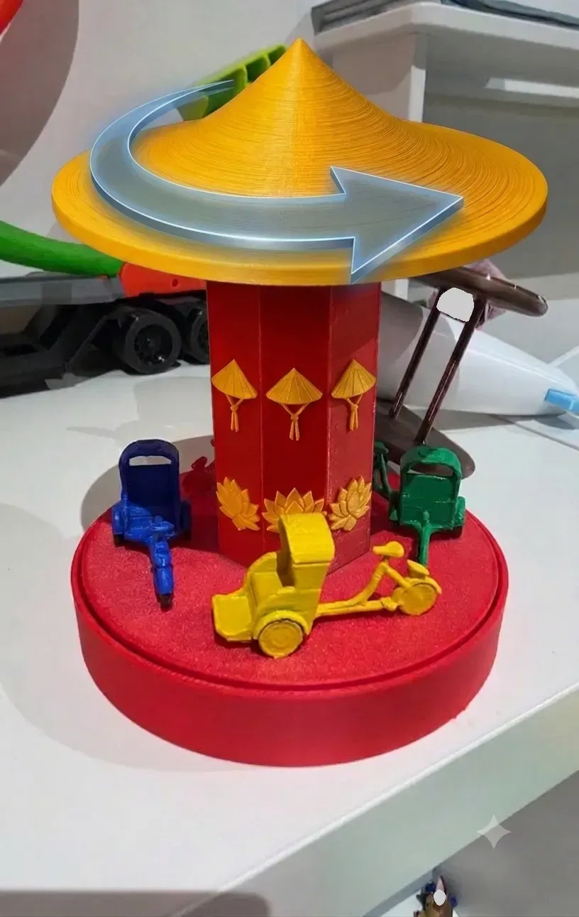 Carrusel de ciclo vietnamita – Modelo imprimible en 3D,vi, vista 2
