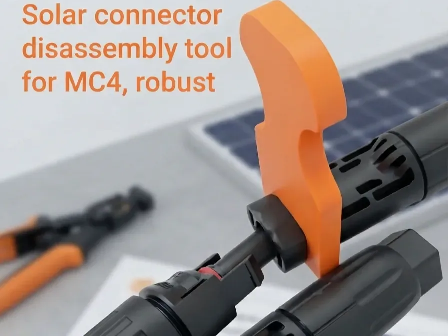 Herramienta de desmontaje de conector solar para MC4, robusta, vista 1