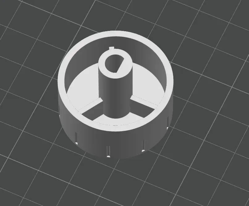 Reemplazo de perilla universal para estufa y horno, eje en D de 6 mm para impresión 3D, vista 3