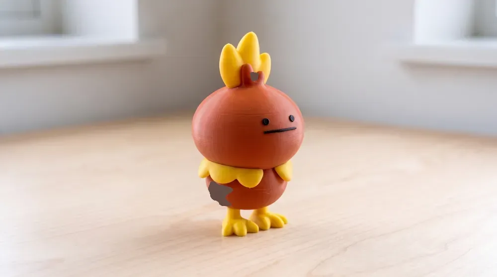Torchic y Piplup no están contentos con el juguete chibi de Pokémon, vista 2