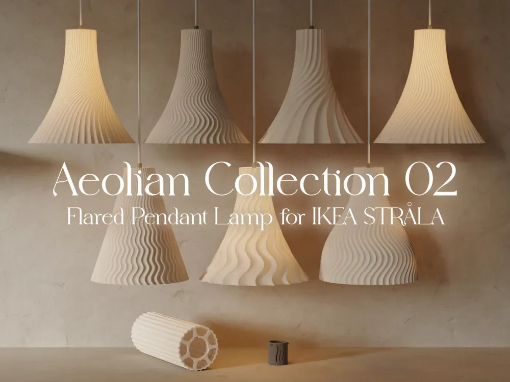 Eólica 02 | Lámpara colgante acampanada IKEA STRÅLA, vista 1