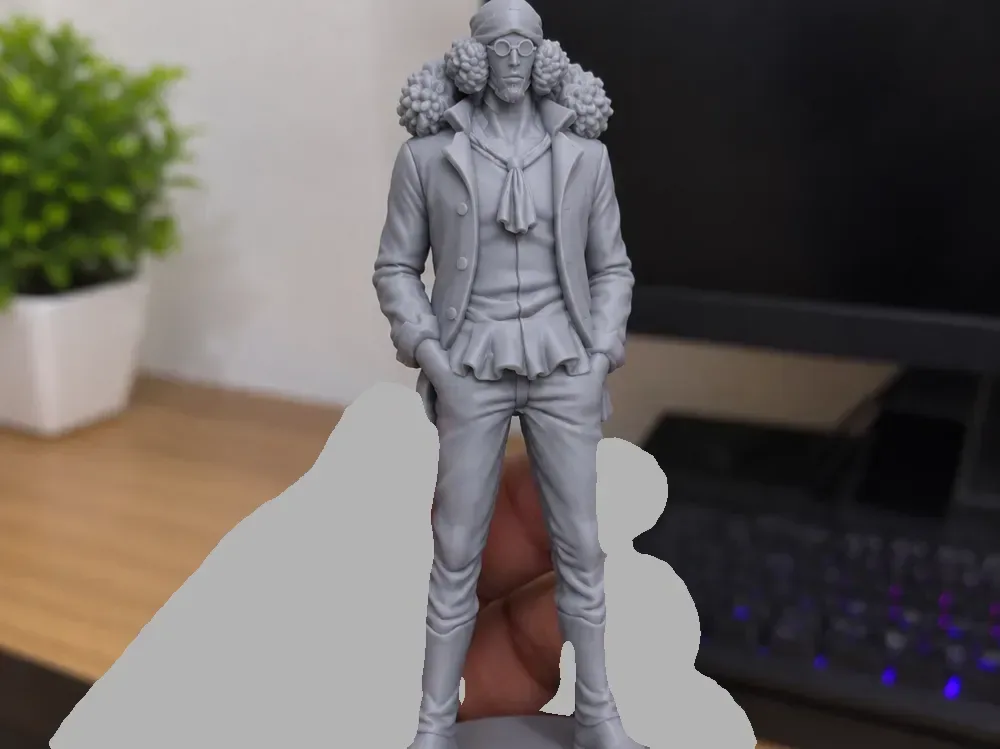Kuzan también conocido como Aokiji de One Piece Modelo 3D Fan Art, vista 1