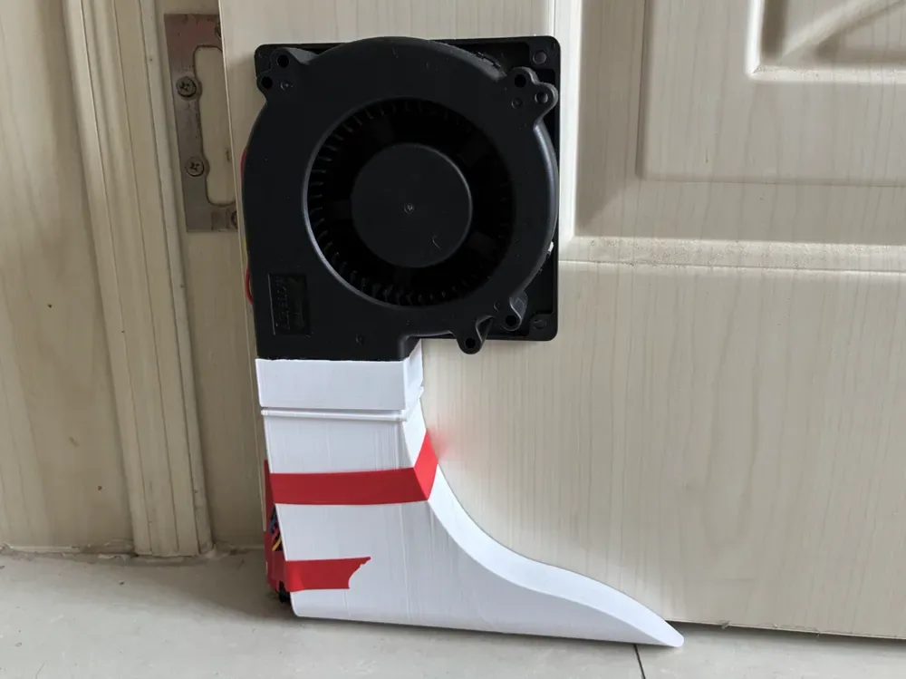 Deflector de ventilación para hueco de puerta, vista 1