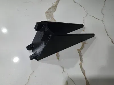 Pala para estante de paletas con muesca cuadrada y colgador de herramientas para impresión 3D, vista 1