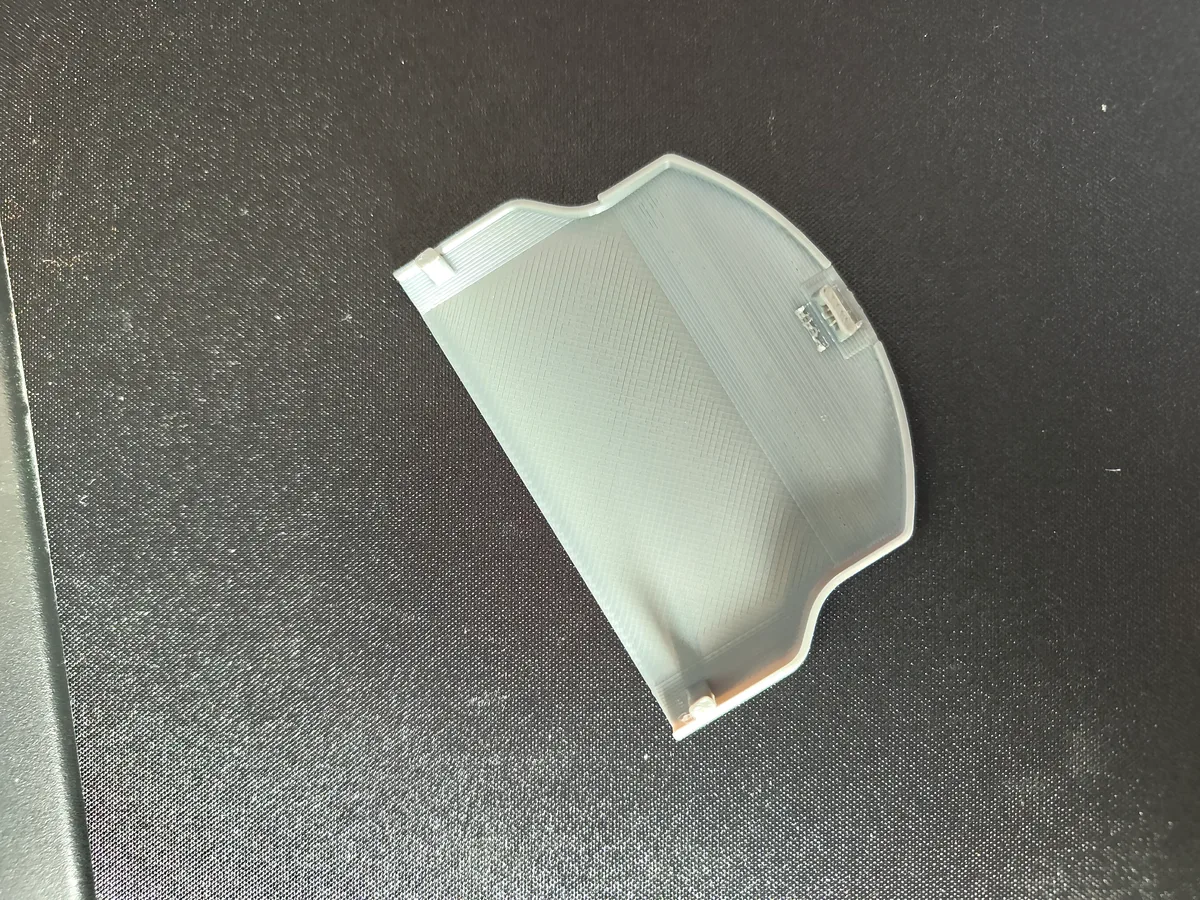 Tapa de batería extendida PSP 2000 · 3000 para impresión 3D, vista 2