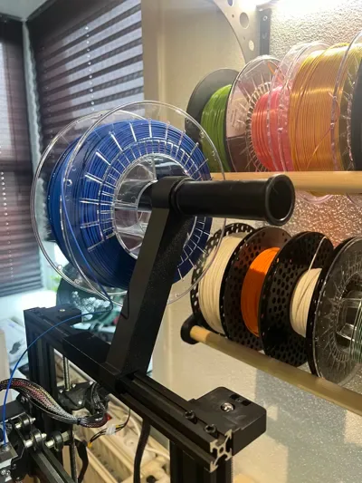 Ender 3 Portacarretes a presión para impresión 3D, vista 1