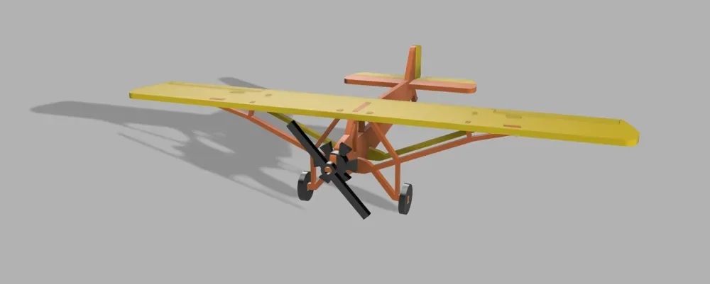1927 Curtiss Robin - Tarjeta de kit (sin marco), vista 3