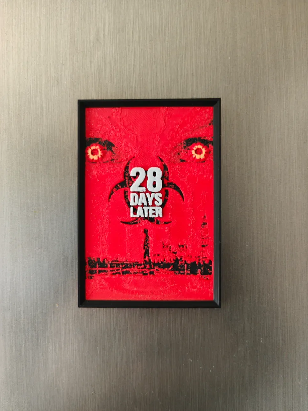 Imán para nevera con póster de película 28 días después, vista 1
