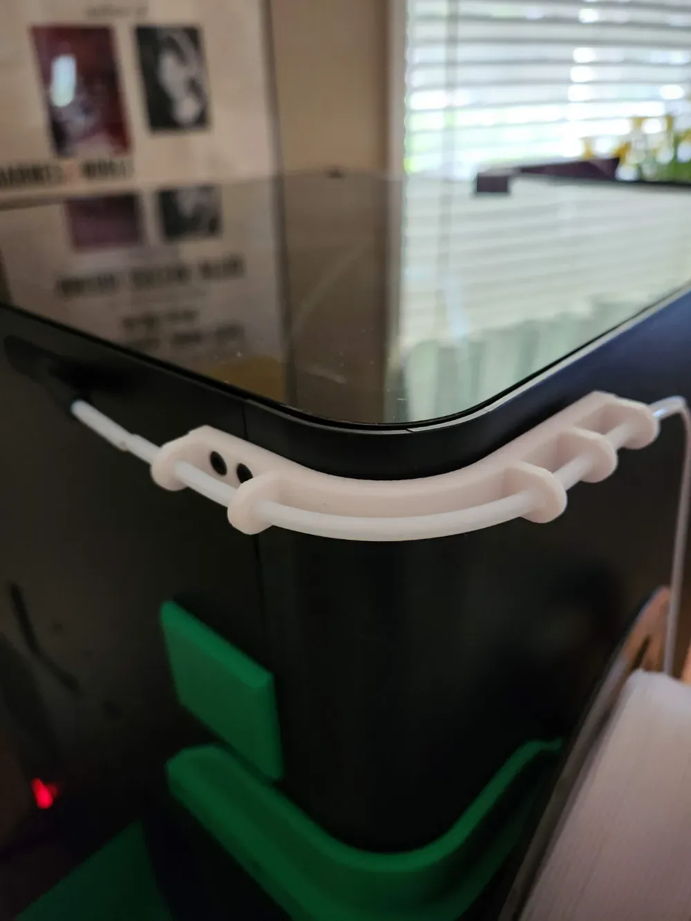 Guía de filamentos para portacarretes laterales para impresión 3D, vista 1