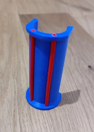 Portacarretes Ender 3 para impresión 3D, vista 3