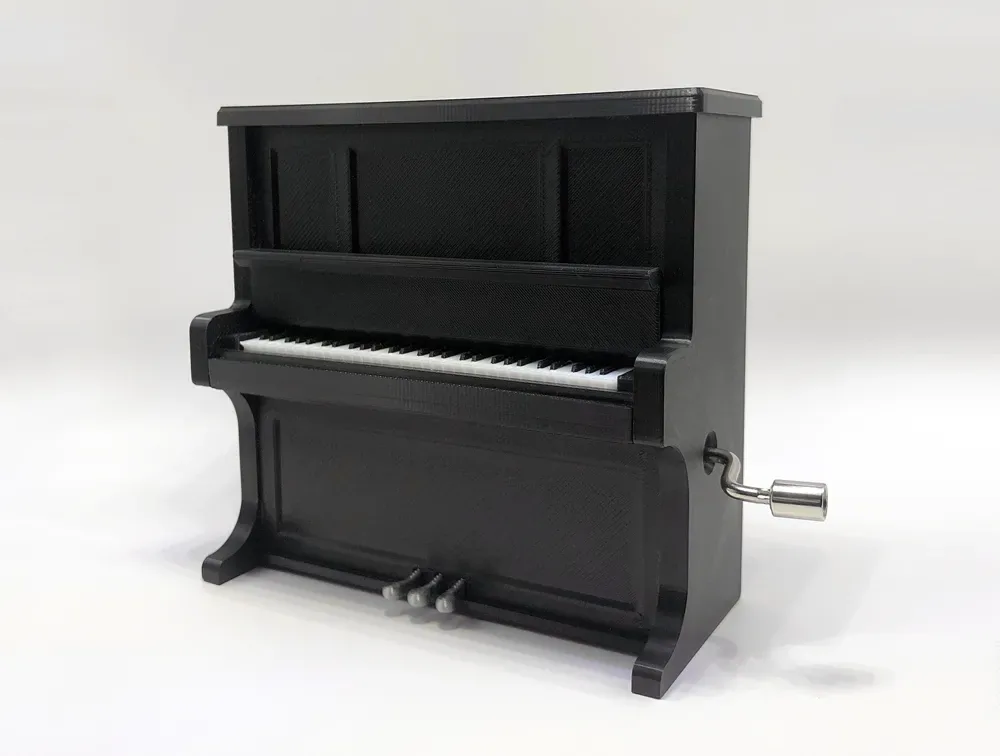 Caja de música para piano Kit de cuerda manual-K015, vista 2