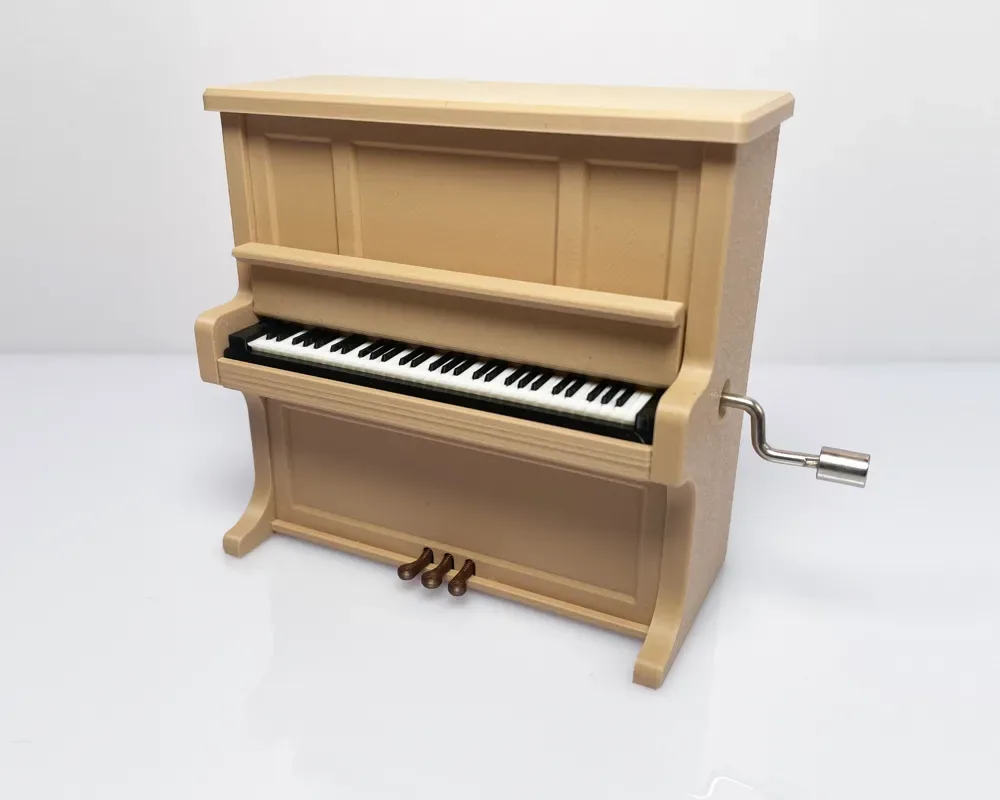 Caja de música para piano Kit de cuerda manual-K015, vista 3