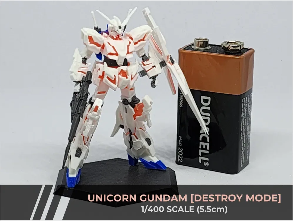 Unicorn Gundam a escala 1/400 [Modo Destruir], vista 1