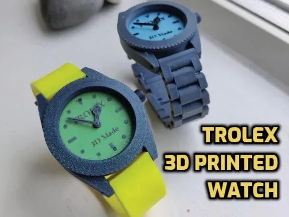 Trolex: el reloj de pulsera funcional impreso en 3D, vista 1
