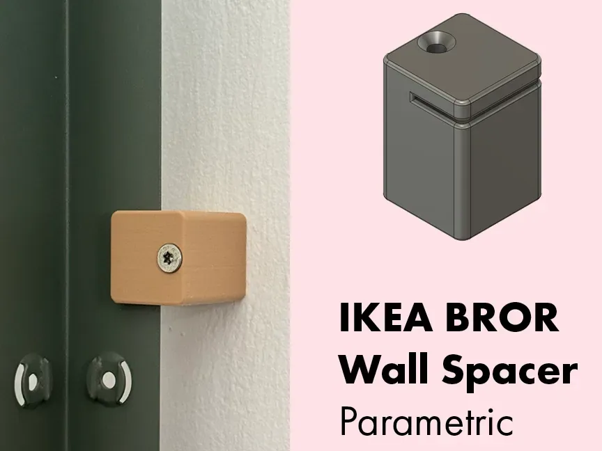 IKEA BROR Espaciador de pared PARAMETRIC (Montaje en pared), vista 1