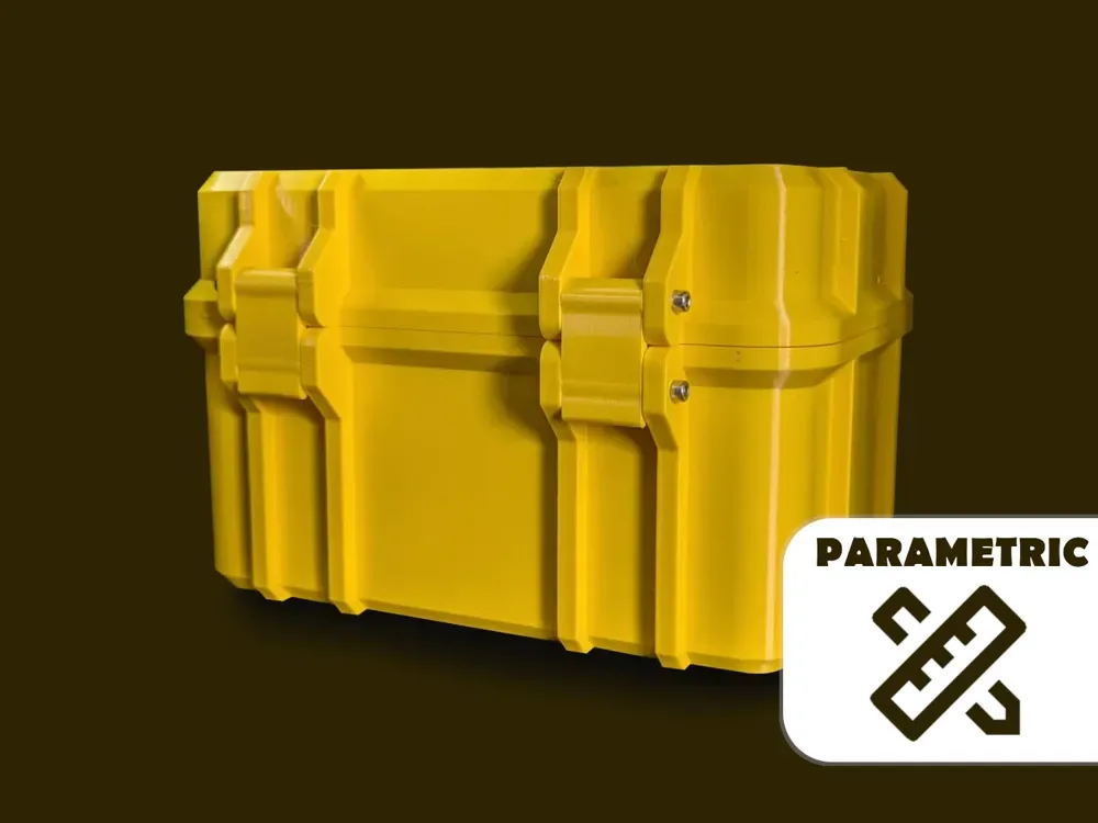 Contenedor resistente paramétrico para impresión 3D, vista 1