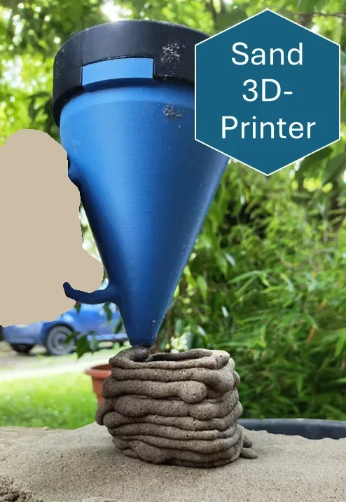 Impresora 3D de arena, vista 1