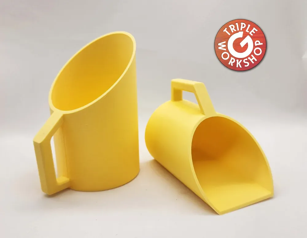 Palas redondas: sin soportes para impresión 3D, vista 1