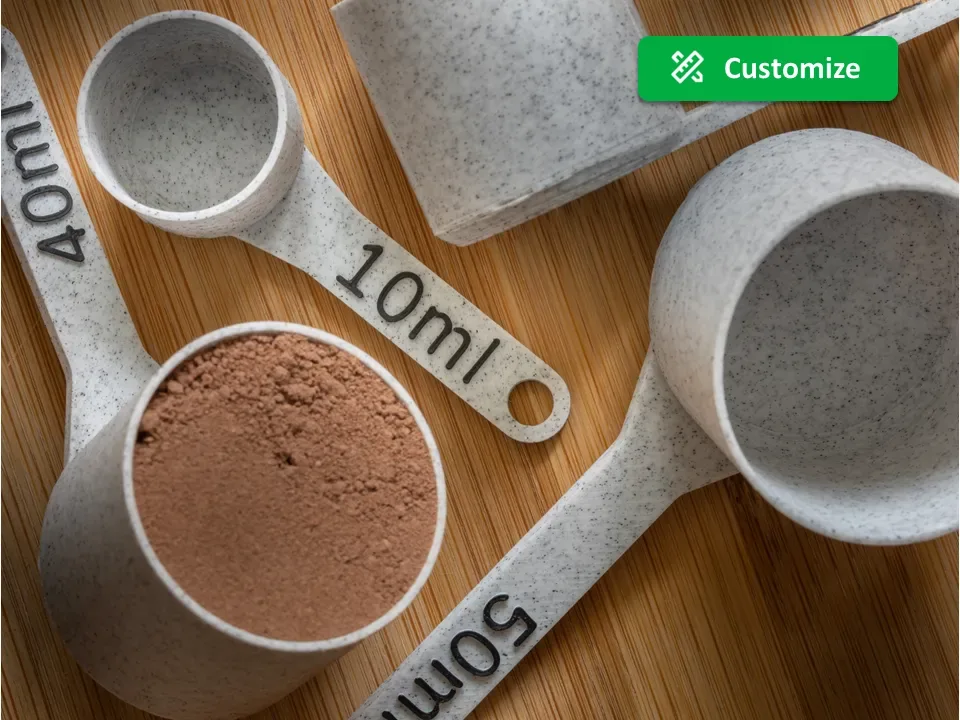 Taza medidora · Cuchara · Herramienta de medición · cucharadita para impresión 3D, vista 1