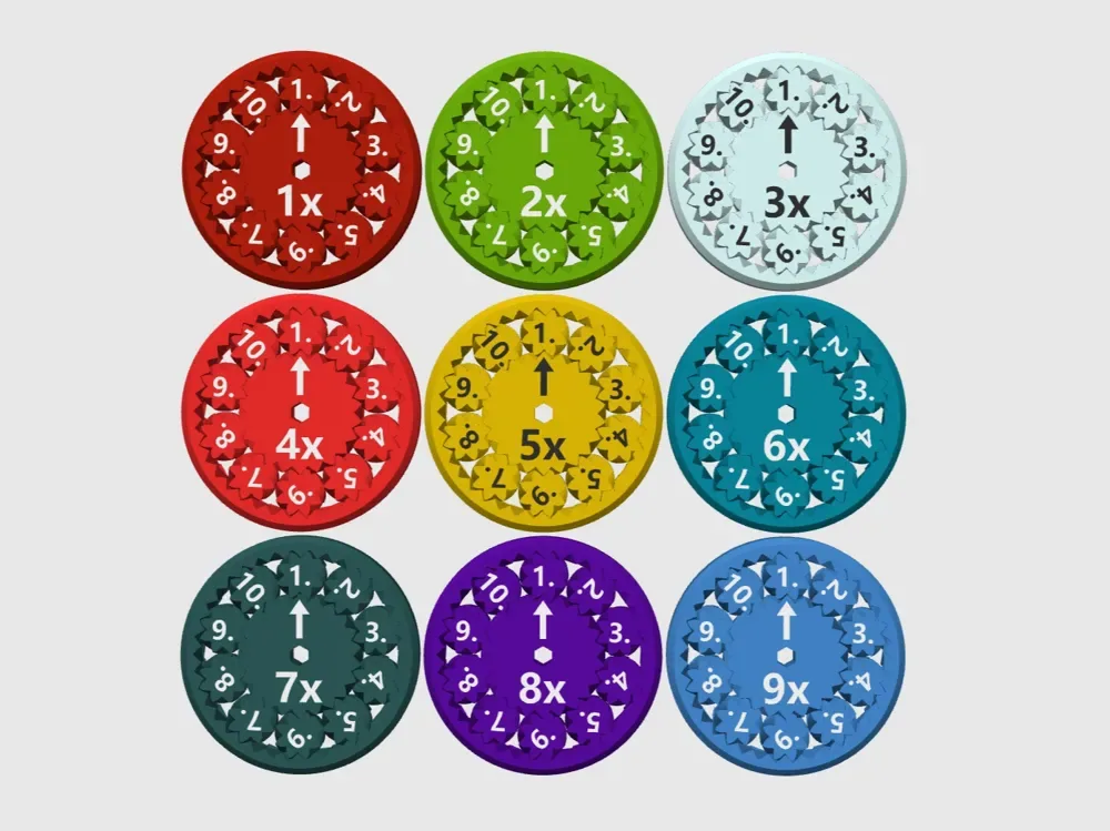 Juguetes para la punta de los dedos de multiplicación y división, vista 1