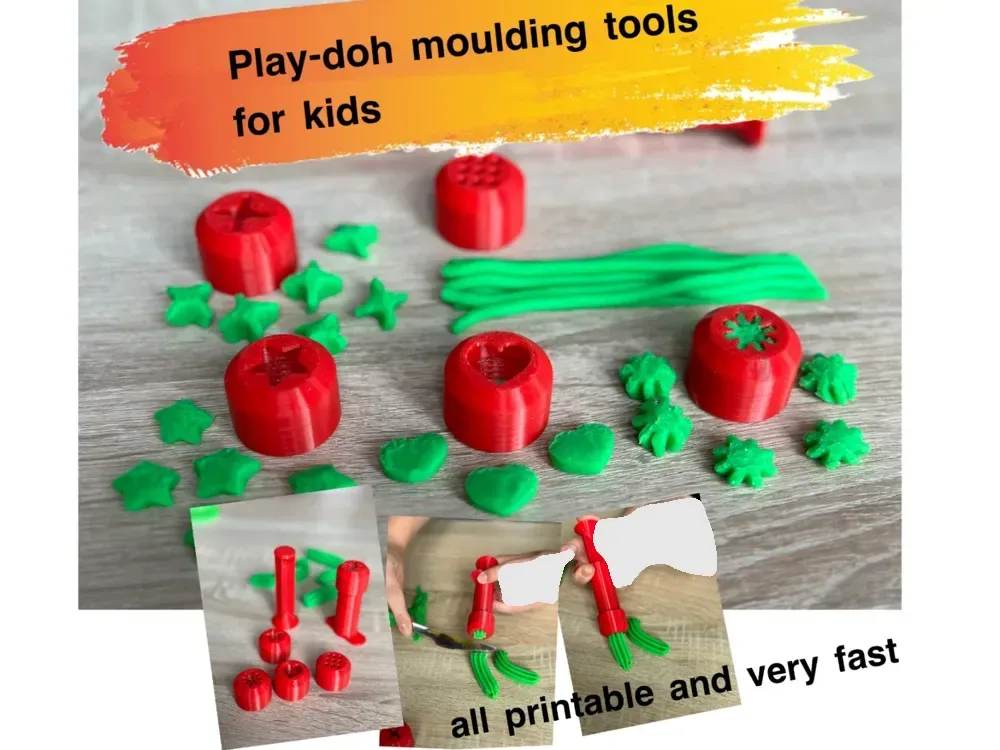 Herramientas para moldear play-doh para niños, vista 1