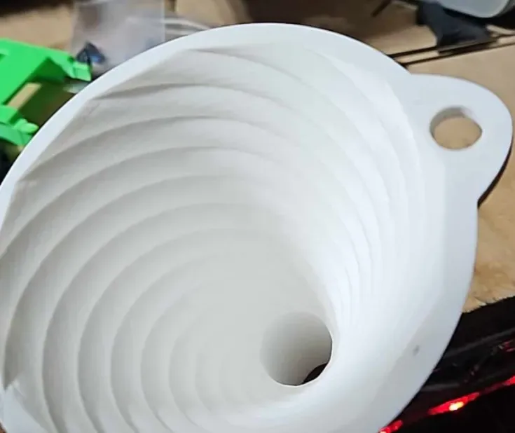 Embudo de velocidad para impresión 3D, vista 1