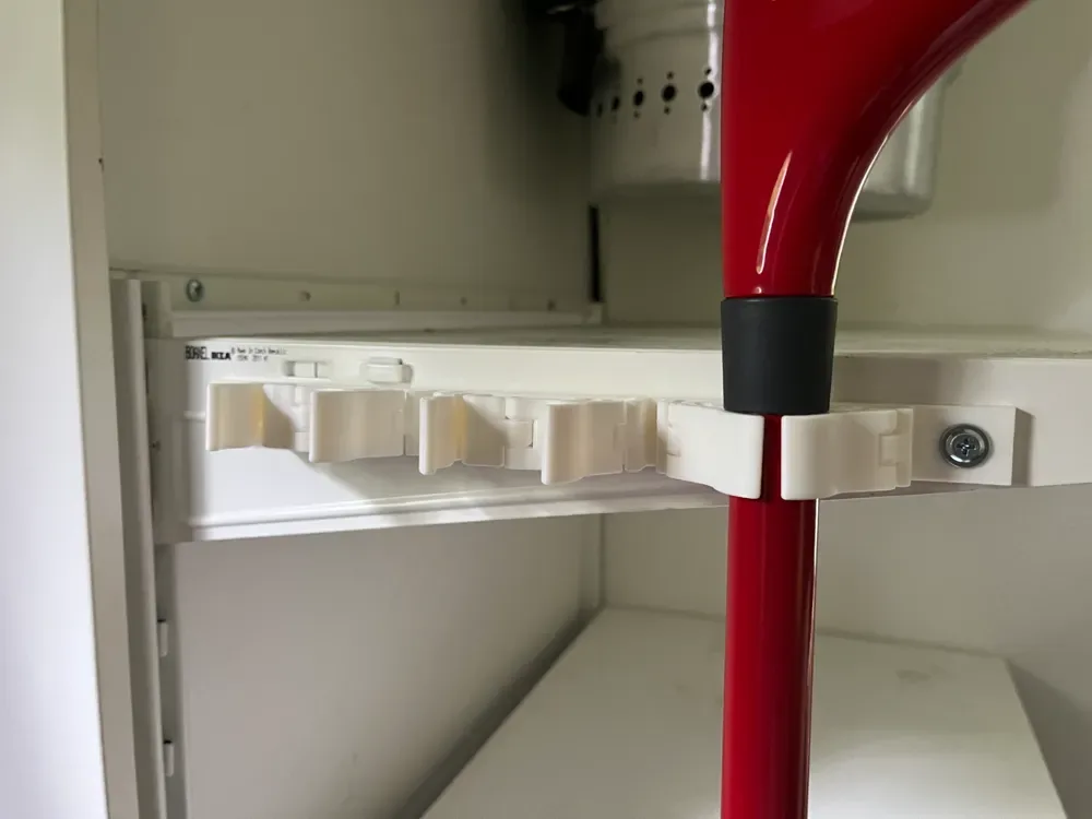 3x Portaescobas Mecánico 22mm (Sin soporte) para impresión 3D, vista 3