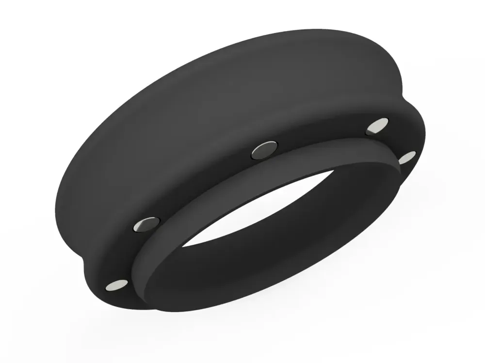 Embudo dosificador de portafiltro (58 mm y 54 mm) para impresión 3D, vista 2
