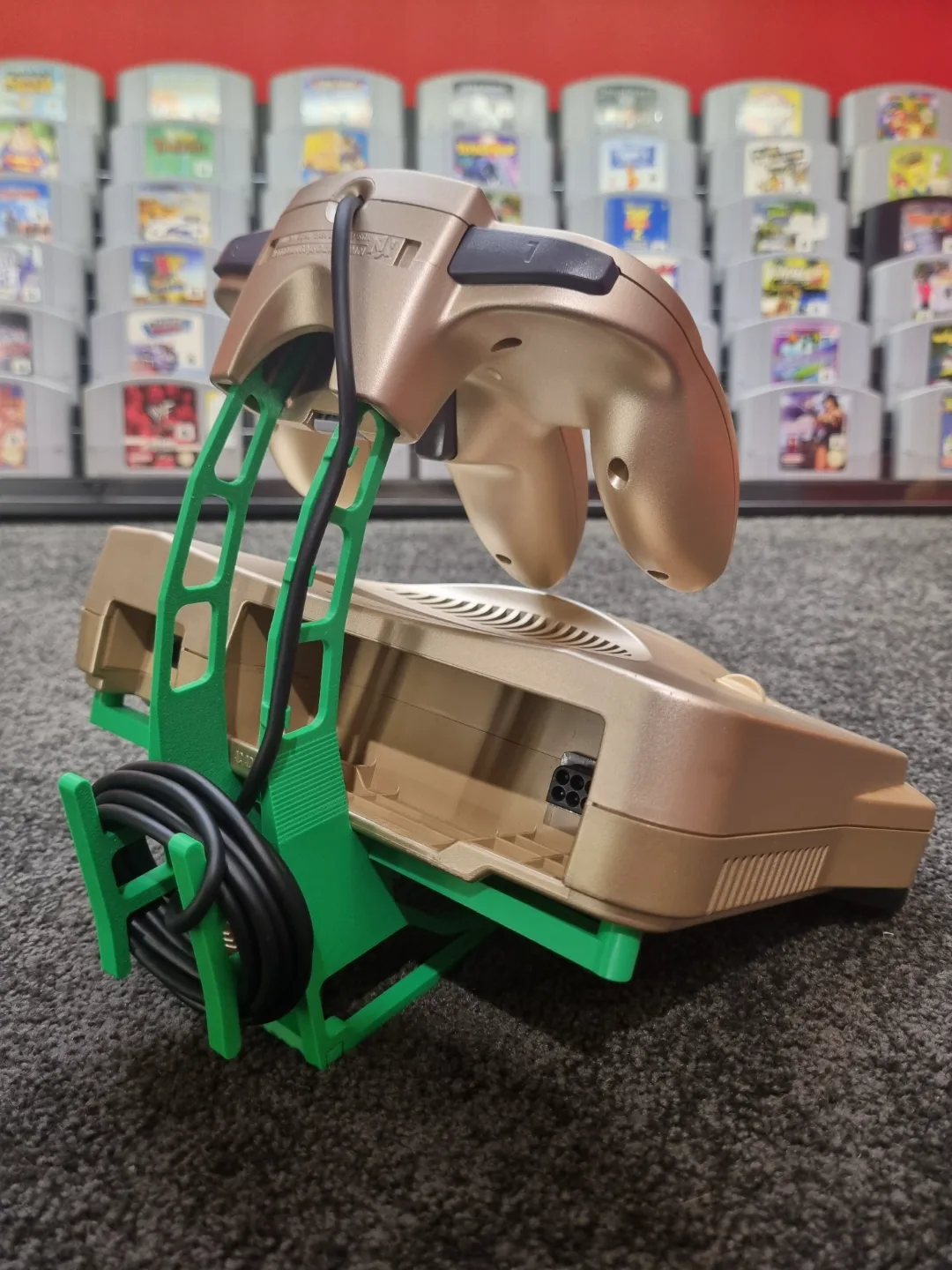 Soporte de exhibición para consola N64 Nintendo 64 para impresión 3D, vista 3