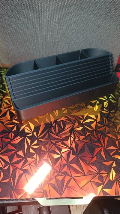 Almacenamiento de escritorio compacto con 6 ranuras para miniplanchas A1 para impresión 3D, vista 2