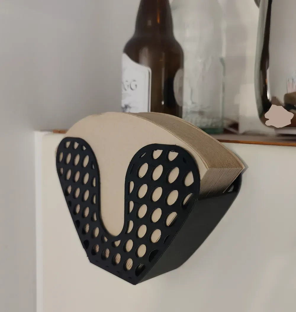 portafiltro de café para impresión 3D, vista 2