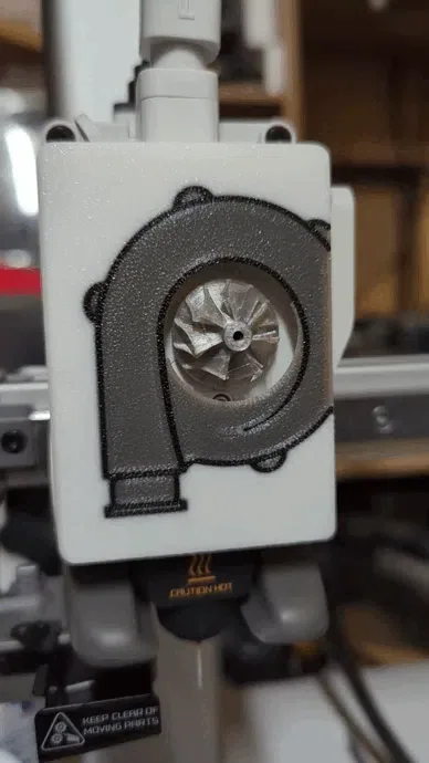 Cubierta del extrusor magnético Turbo A1, vista 1
