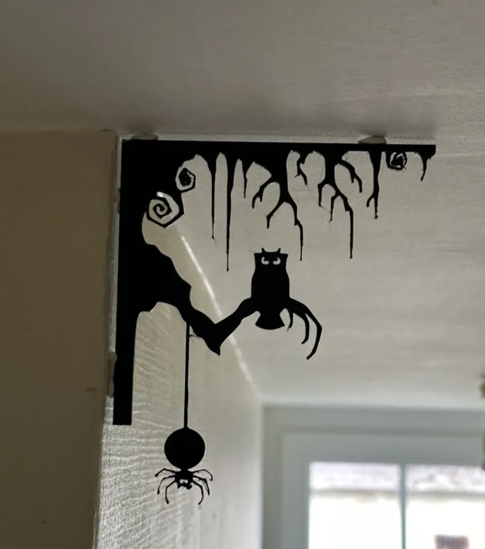 esquina de la puerta de halloween, vista 1