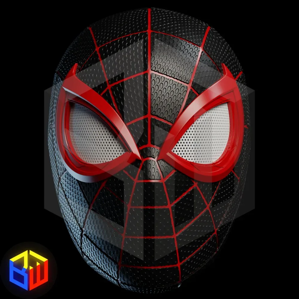 Casco texturizado Miles Morales PS5, vista 2